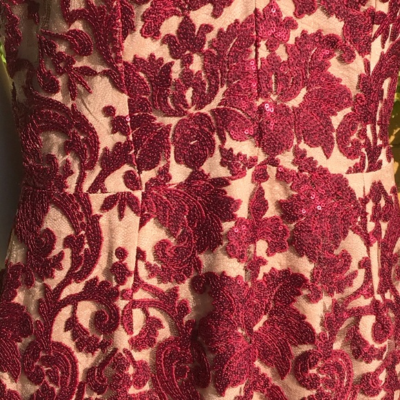 Dress the Population red sequin maxi dress DB6 - Picture 5 of 8